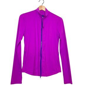 Title Nine Women’s Long Sleeve Full Zip Active Jacket Size S Mock Neck Pockets